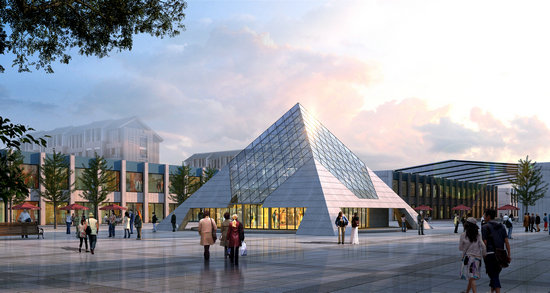 泰兴金字塔网架